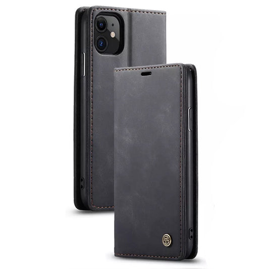 iPhone - Luxury Leder Case - Schwarz - CITYCASE