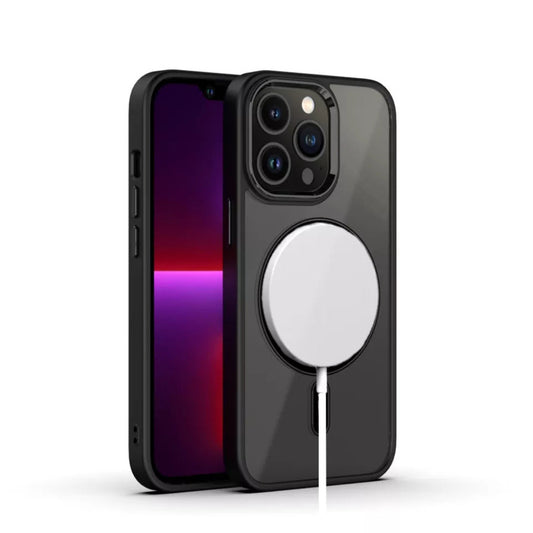 iPhone Hülle - MagSafe Hybrid Clear Case - Schwarz