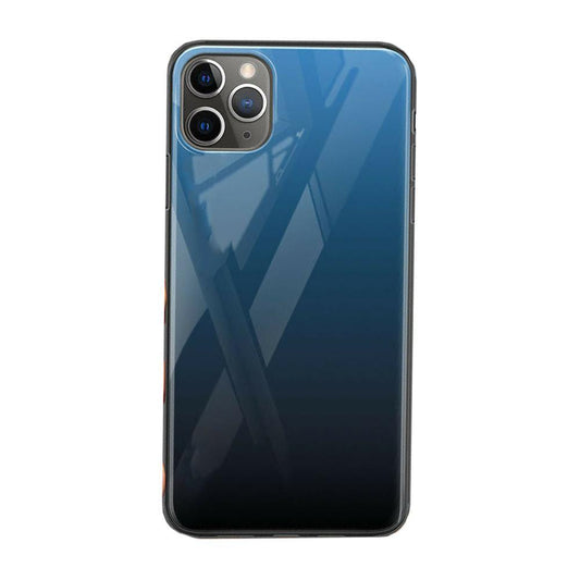 iPhone - Glas Rainbow Case - Schwarz Blau - CITYCASE