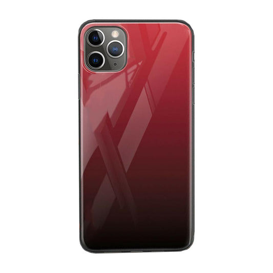 iPhone - Glas Rainbow Case - Schwarz Rot - CITYCASE