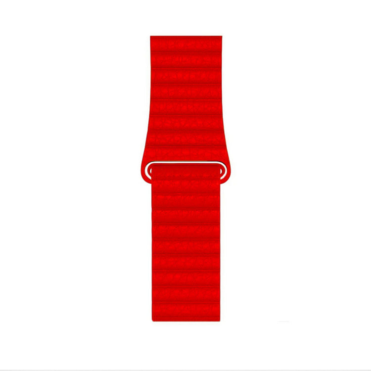 Apple Watch - Leder Loop Magnet Armband - Rot