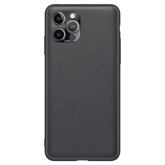 iPhone - Leder Lens Case - Schwarz