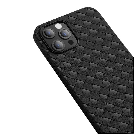 iPhone Hülle - Geflochten TPU Case - Schwarz