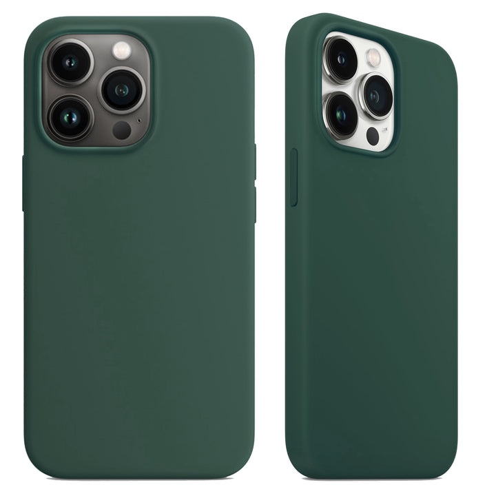 iPhone Hülle - Hart Silikon Case - Nachtgrün