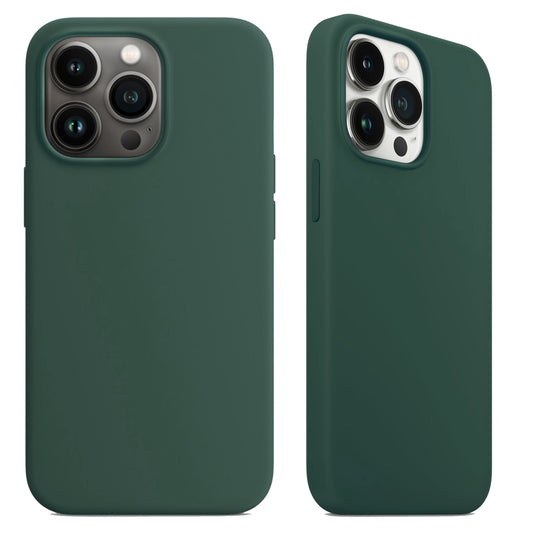 iPhone Hülle - Hart Silikon Case - Nachtgrün