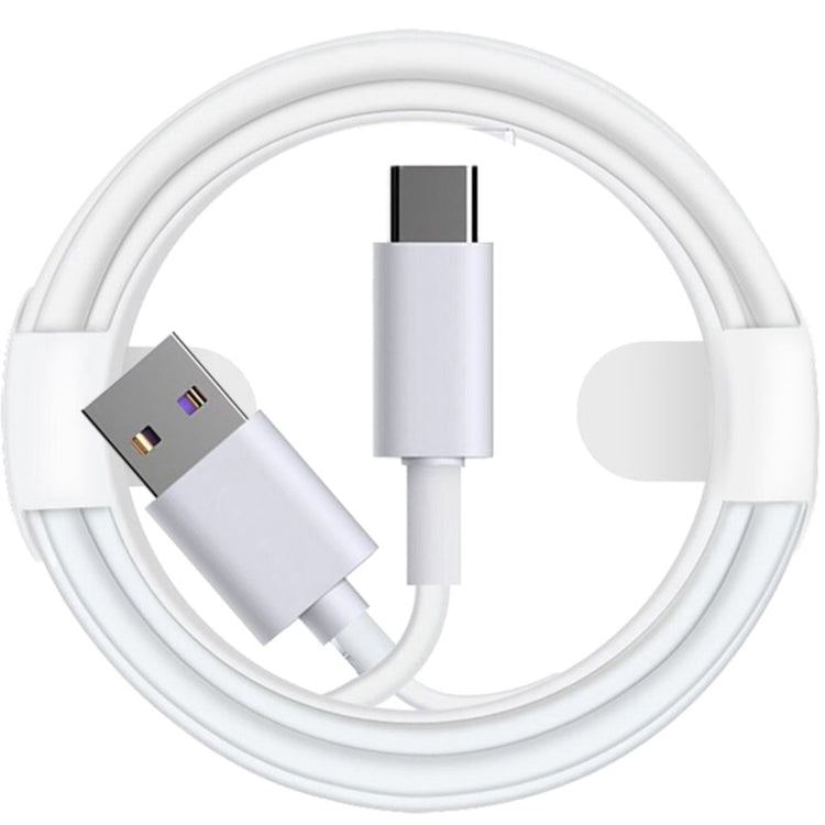 Ladekabel | Typ-C - USB A | Schnellladekabel Aufladekabel | Weiß