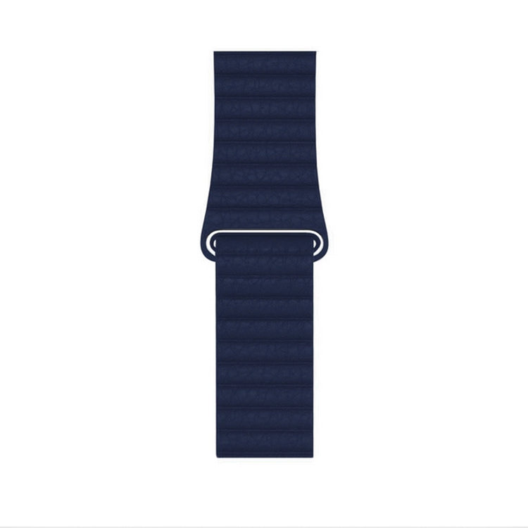 Apple Watch - Leder Loop Magnet Armband - Blau
