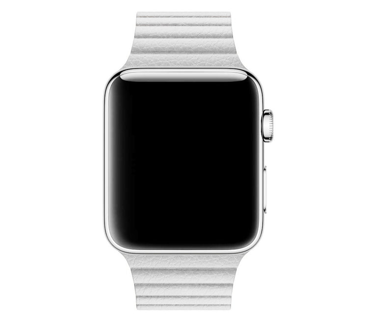 Apple Watch - Leder Loop Magnet Armband - Weiß