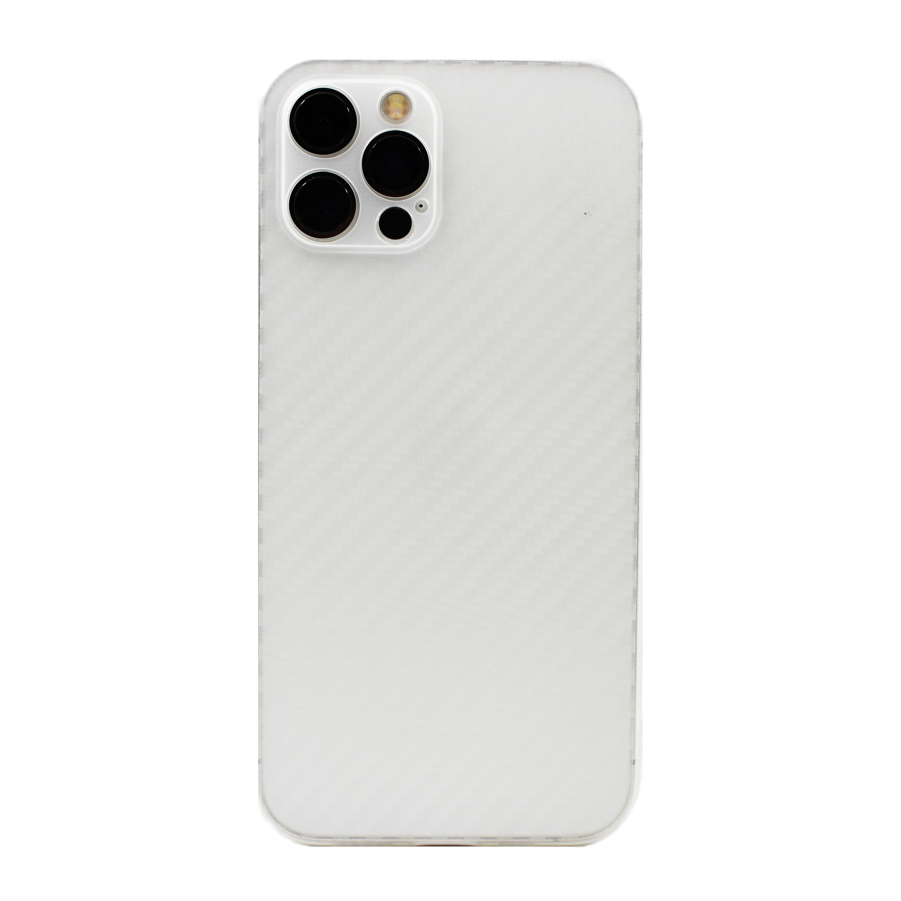 iPhone Hülle - Slim Carbon Case - Weiß