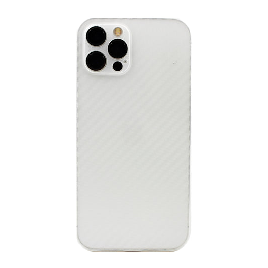 iPhone Hülle - Slim Carbon Case - Weiß